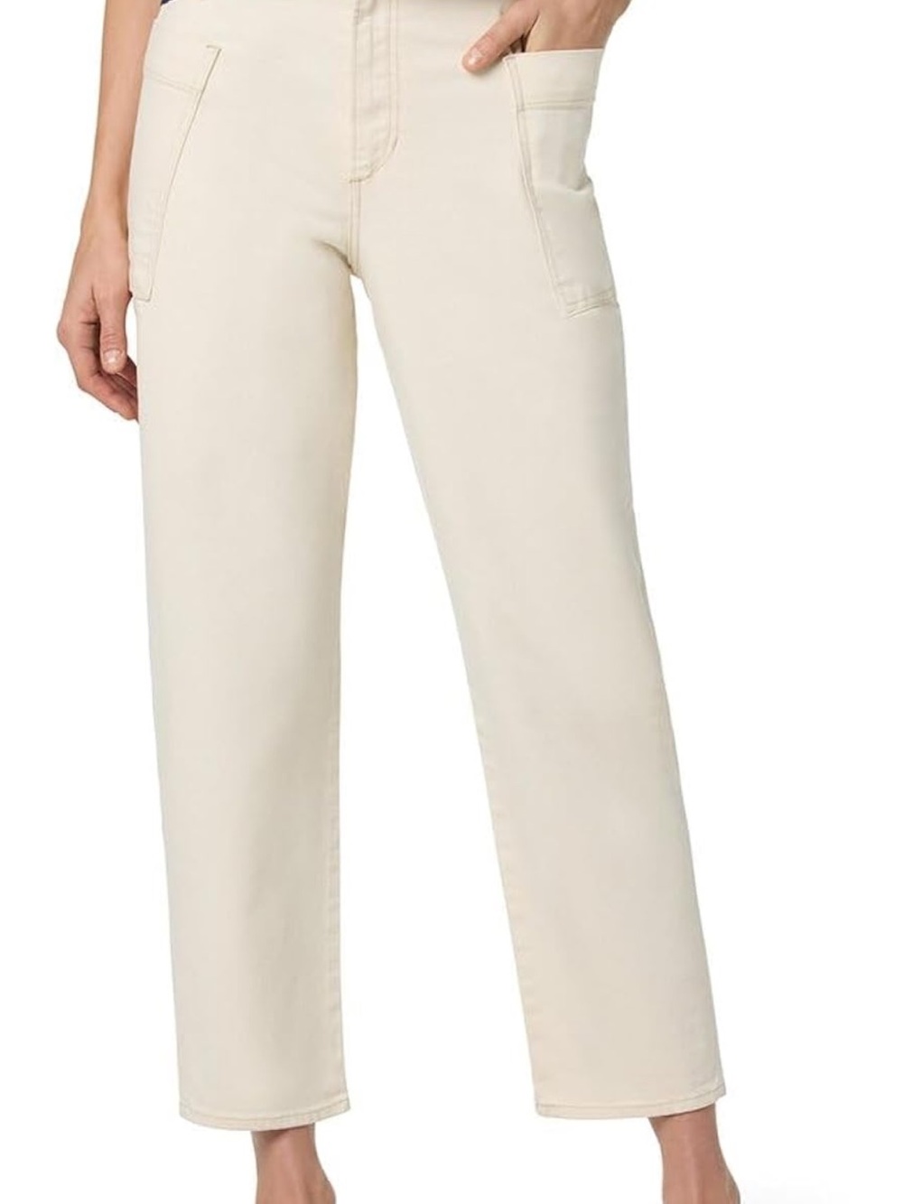 Joe's Jeans High-Rise Cream Barrel Jeans Size 30 NEW!!!